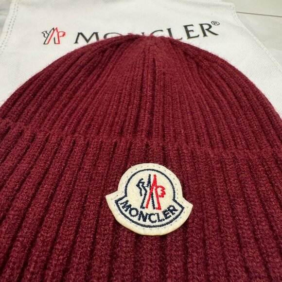 Moncler Other - 🆕 Authentic Moncler Classic Designer Ribbed  Unisex Winter Designer Beanie